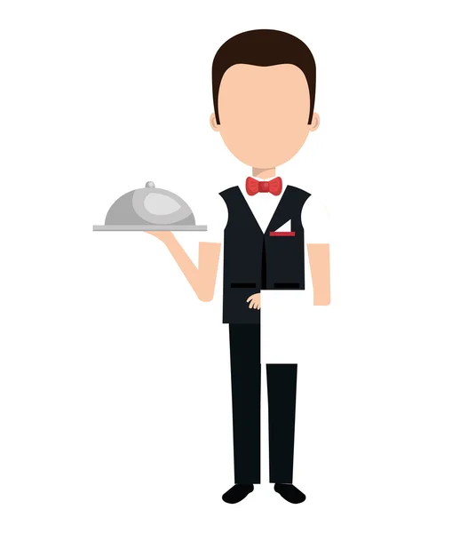 Hotel werknemer avatar geïsoleerde pictogram. — Stockvector