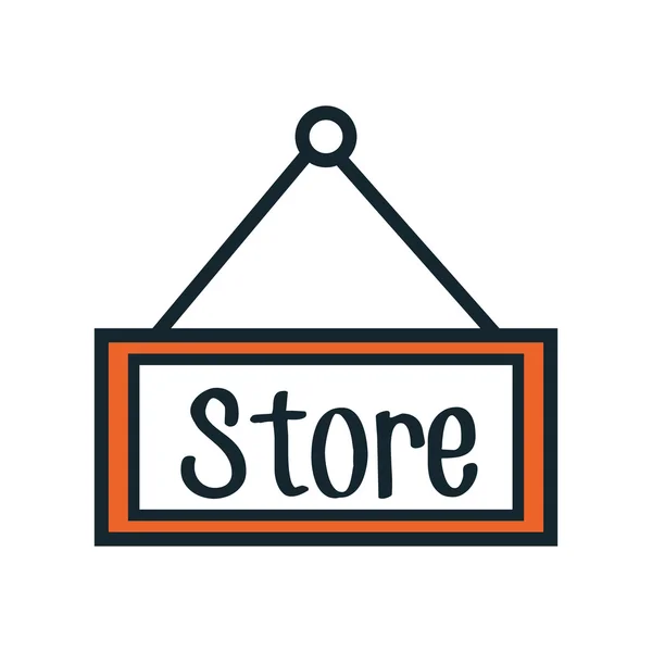 Winkelen en commerce pictogram grafisch ontwerp. — Stockvector