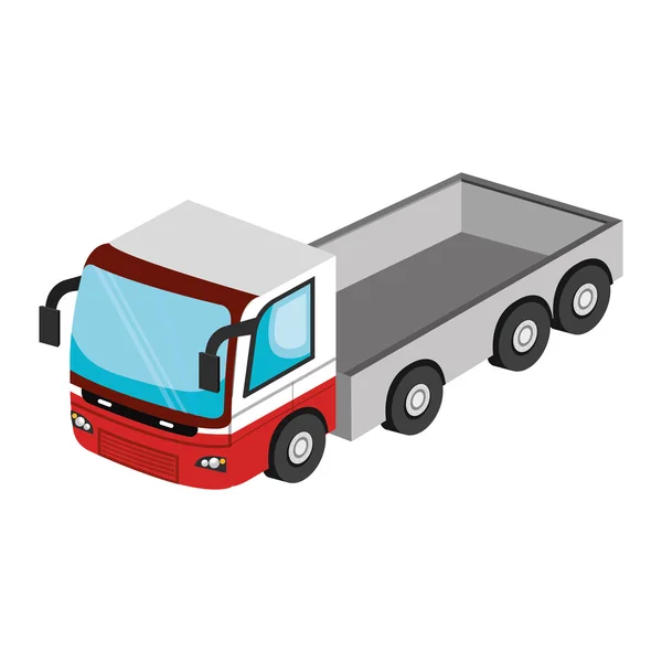 Vehicle transport isolated 3d icon. — Stock Vector