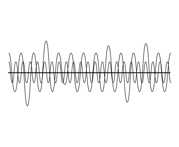 Ondes sonores icône isolée design . — Image vectorielle