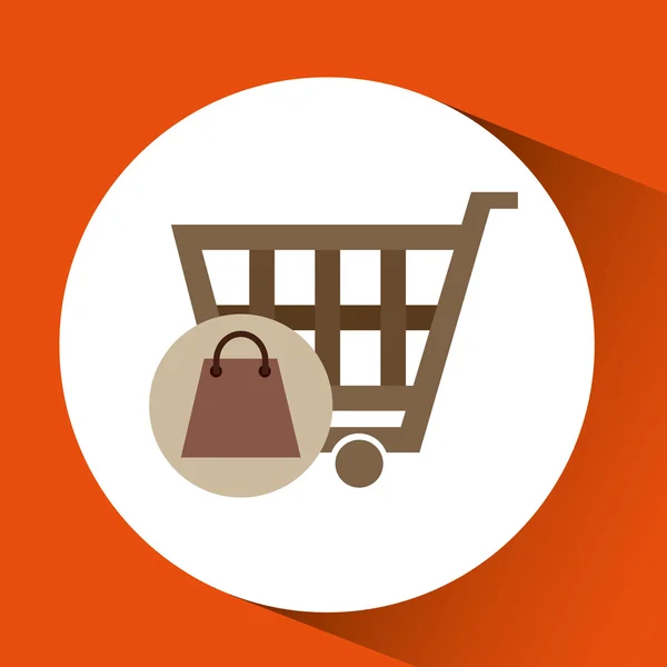 Basket buy commerce buy business — Stock Vector