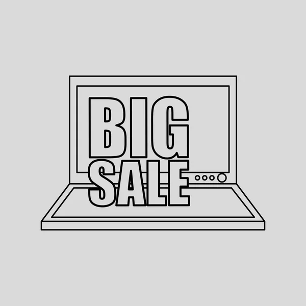Tecnologia e-commerce comprare online — Vettoriale Stock