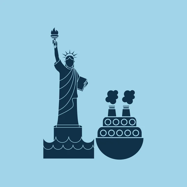 Design de la ville de New York — Image vectorielle