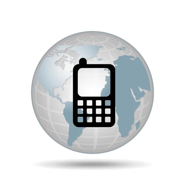 Tecnología teléfono celular teléfono inteligente redes sociales — Vector de stock