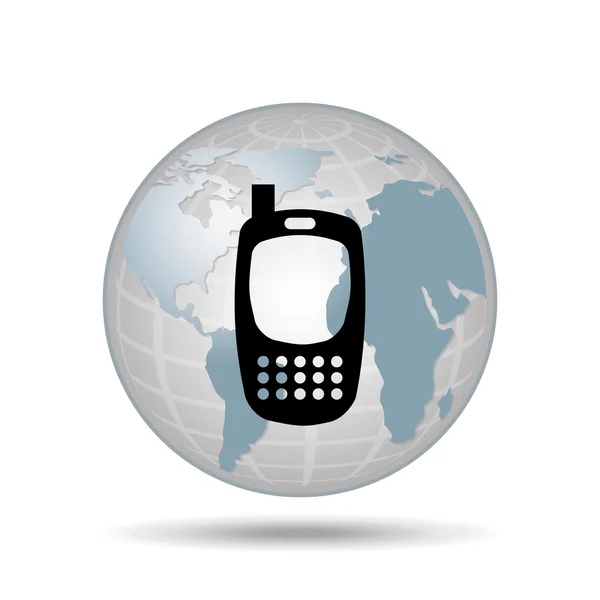 Technologie cellphone smartphone sociale media — Stockvector