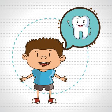 çocuk diş izole simgesi