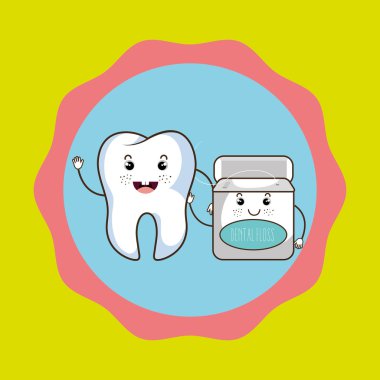 diş ve diş macunu simgesi tasarım izole