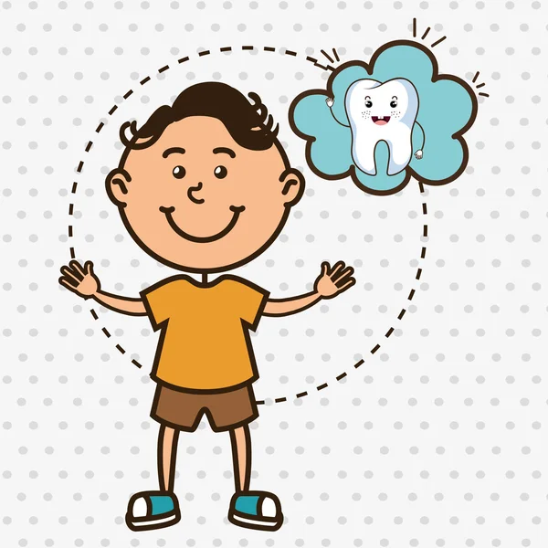 çocuk diş izole simgesi