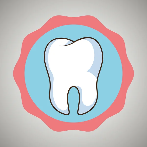 Símbolo dente design ícone isolado — Vetor de Stock
