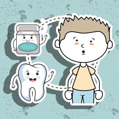 çocuk diş izole simgesi