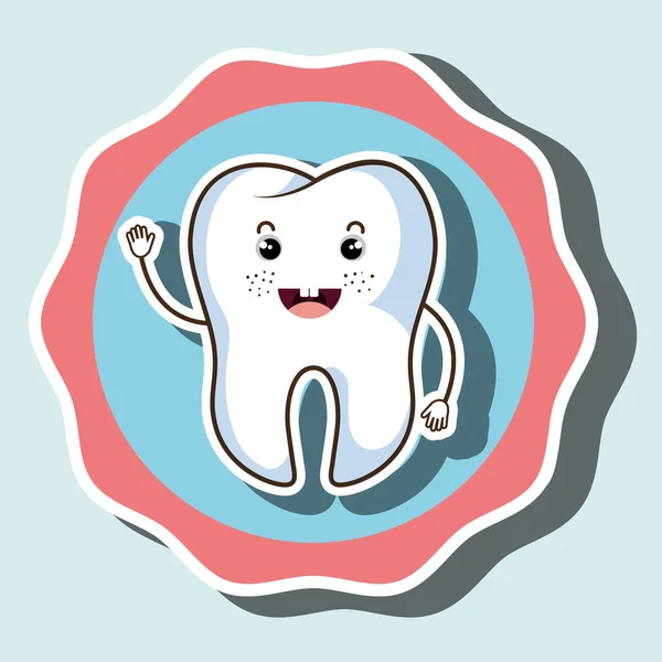 Sembol diş izole simgesi — Stok Vektör