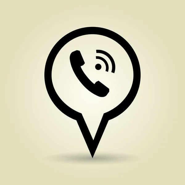Símbolo telefone design ícone isolado — Vetor de Stock