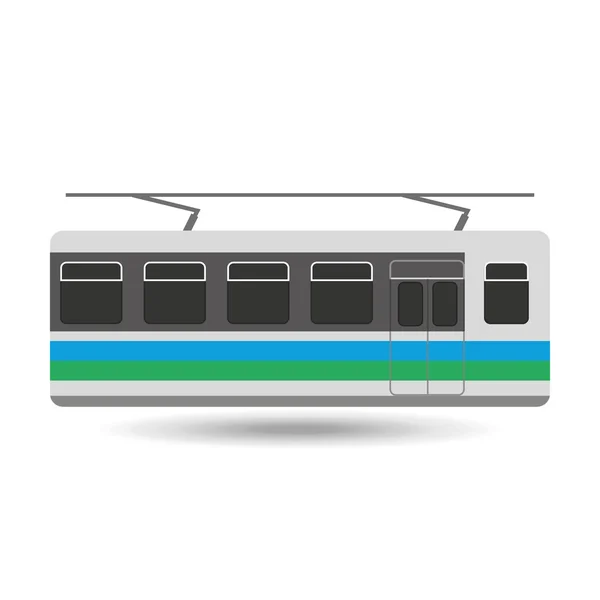 Trolleycar-Ikone — Stockvektor