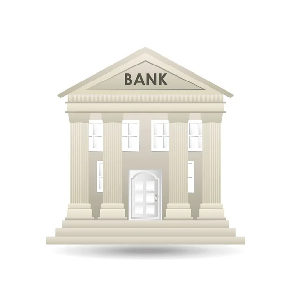 Ícone de edifício bancário —  Vetores de Stock