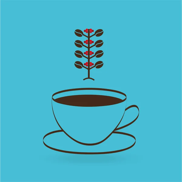 Icono del café colombiano — Vector de stock