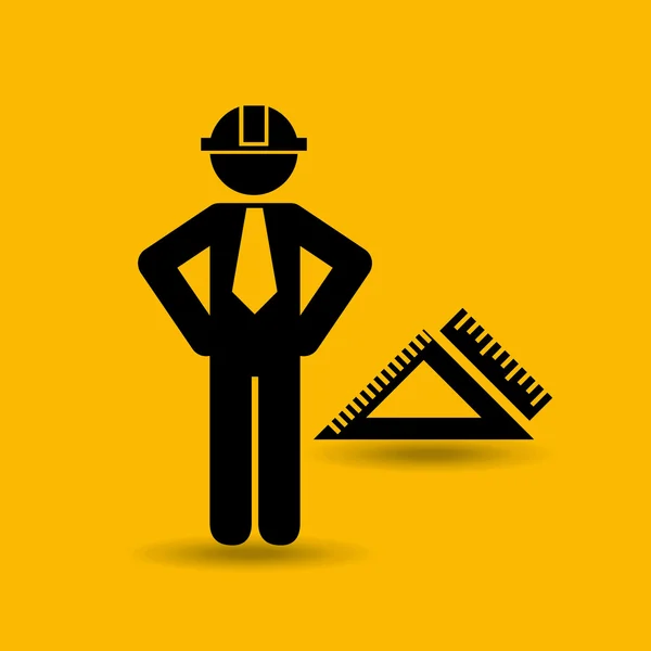 Civil engineering icon — Stock Vector