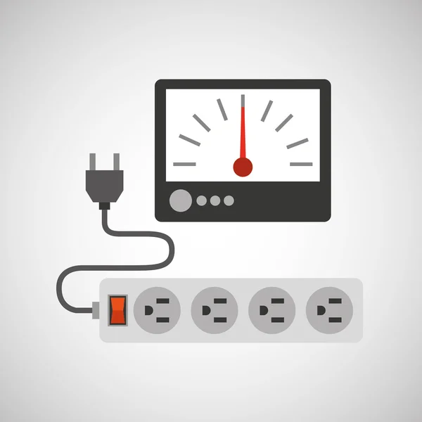 Icône de puissance électrique — Image vectorielle