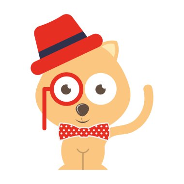 köpek karakter yenilikçi stili simgesini izole