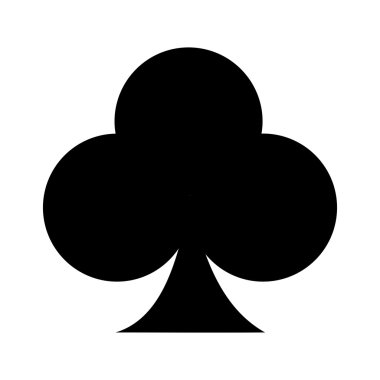 Ace yonca izole simgesi