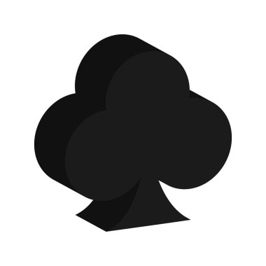 Ace yonca izole simgesi