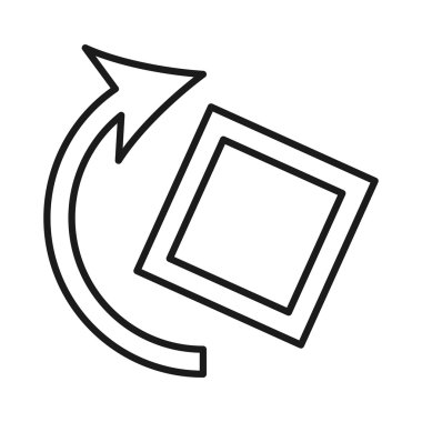 döndürme ekran izole düğme simgesi tasarım