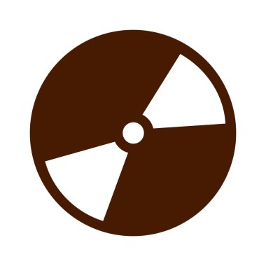 Kompakt disk izole simgesi tasarım