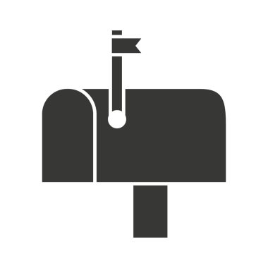 posta kutusu simgesi tasarım izole