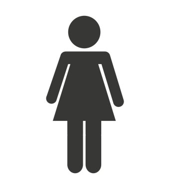 izole kadın şekil avatar simge
