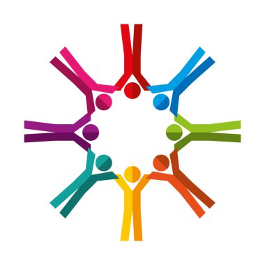 topluluk insanlar izole simgesi