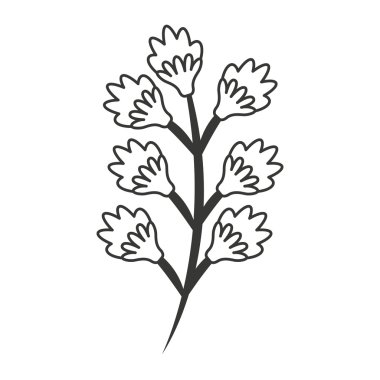 güzel çiçek bahçesi izole simgesi