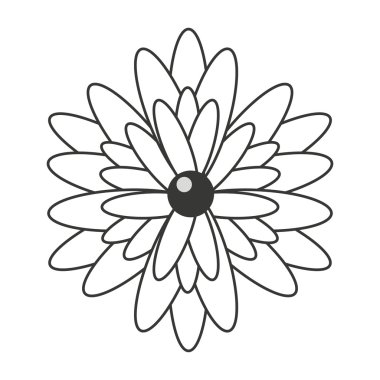 güzel çiçek bahçesi izole simgesi