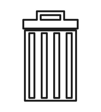 izole atık Sil simgesi tasarım