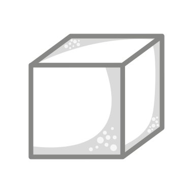 küp şeker izole simgesi