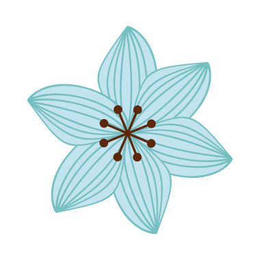 güzel çiçek bahçesi izole simgesi