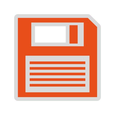 disket izole simgesi tasarım