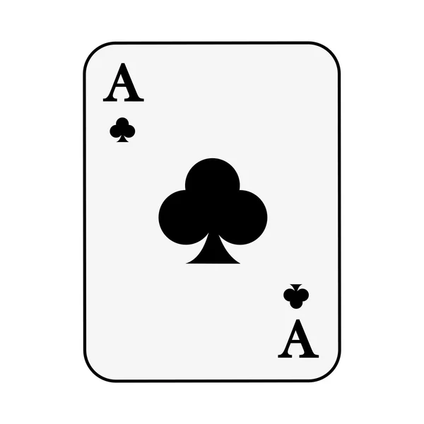 Poker kaart geïsoleerd pictogram ontwerp — Stockvector