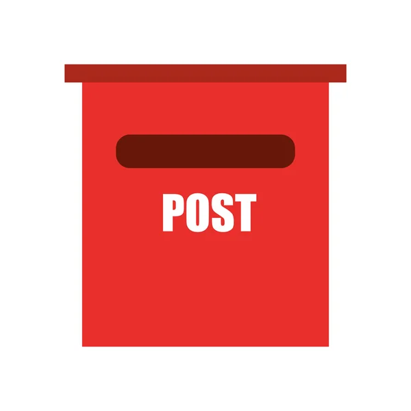 Caixa de correio design ícone isolado —  Vetores de Stock