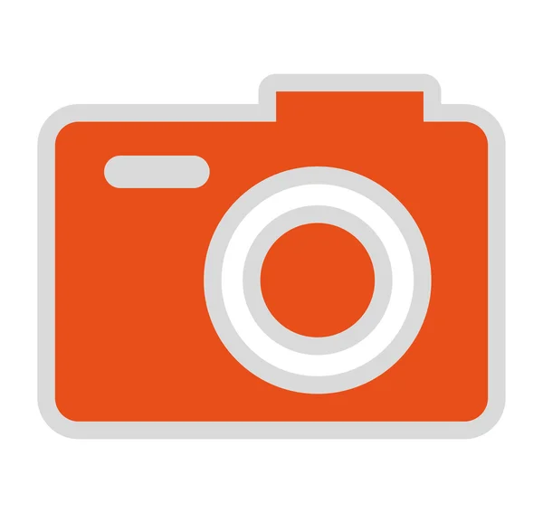 Kamera fényképészeti elszigetelt ikon tervezés — Stock Vector