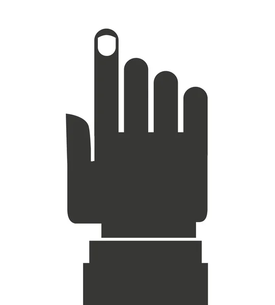 Design pointant à la main — Image vectorielle