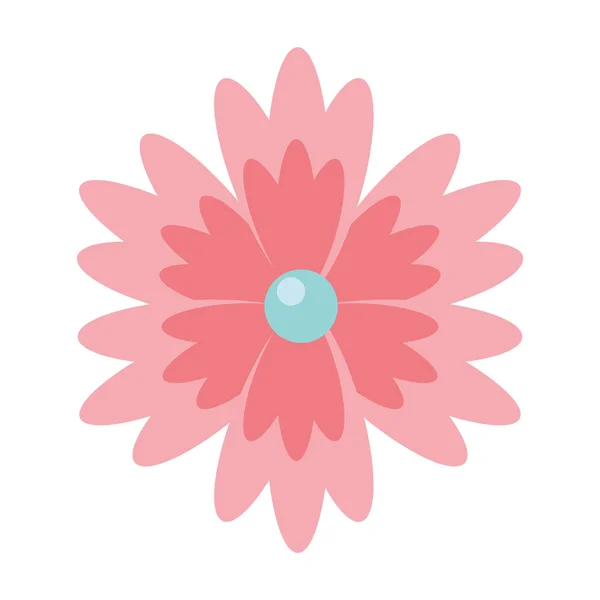 Hermoso jardín de flores diseño icono aislado — Vector de stock