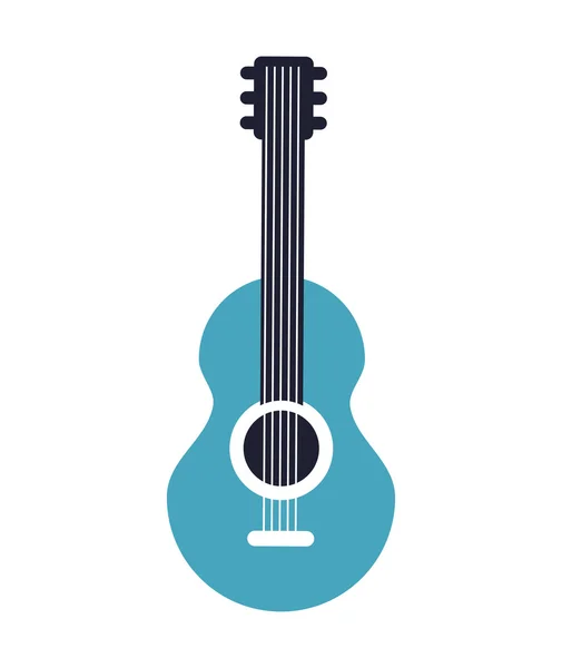 Instrumento de guitarra aislado icono de diseño — Vector de stock