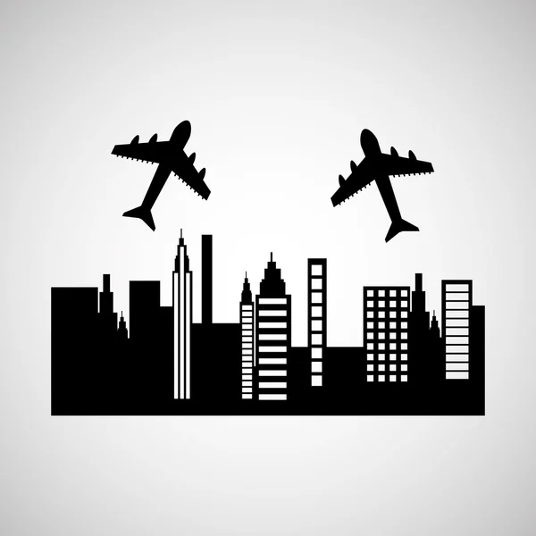 Travel transport flygplan — Stock vektor