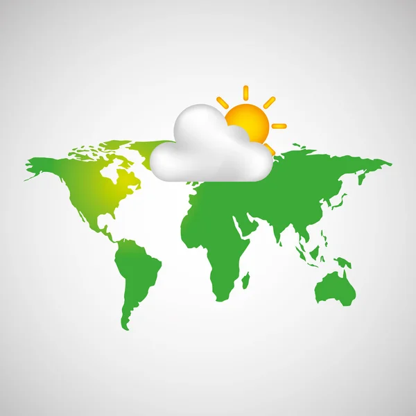 Clima nube clima naturaleza — Archivo Imágenes Vectoriales