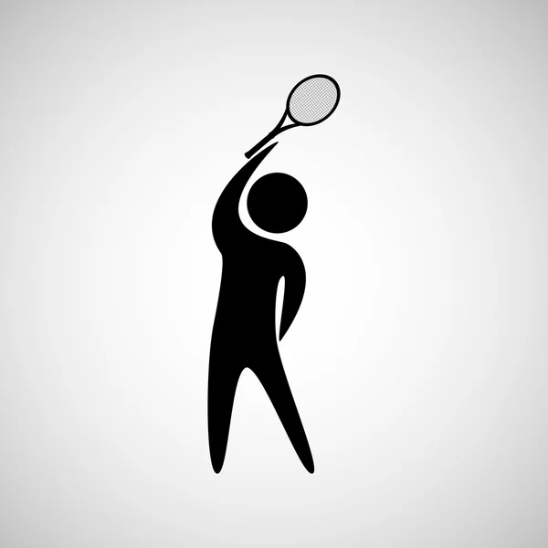 Sport tennis mensen — Stockvector