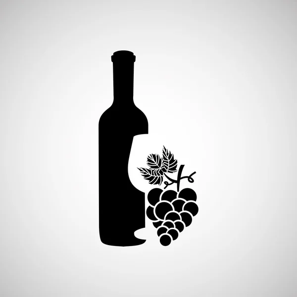 Wino z winogron design — Wektor stockowy