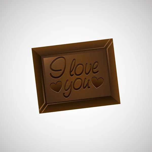 Chocolat sucre désert — Image vectorielle