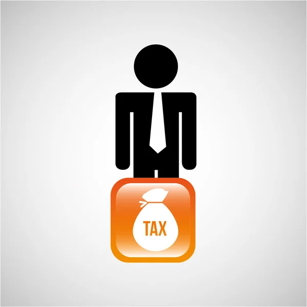 Tax business finance — Stock Vector