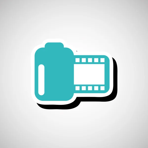 Cinema film roll — Stock Vector