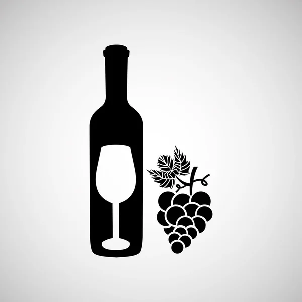 Vin raisin conception — Image vectorielle