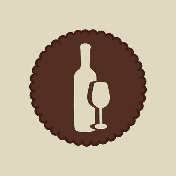 Design de uvas de vinho — Vetor de Stock